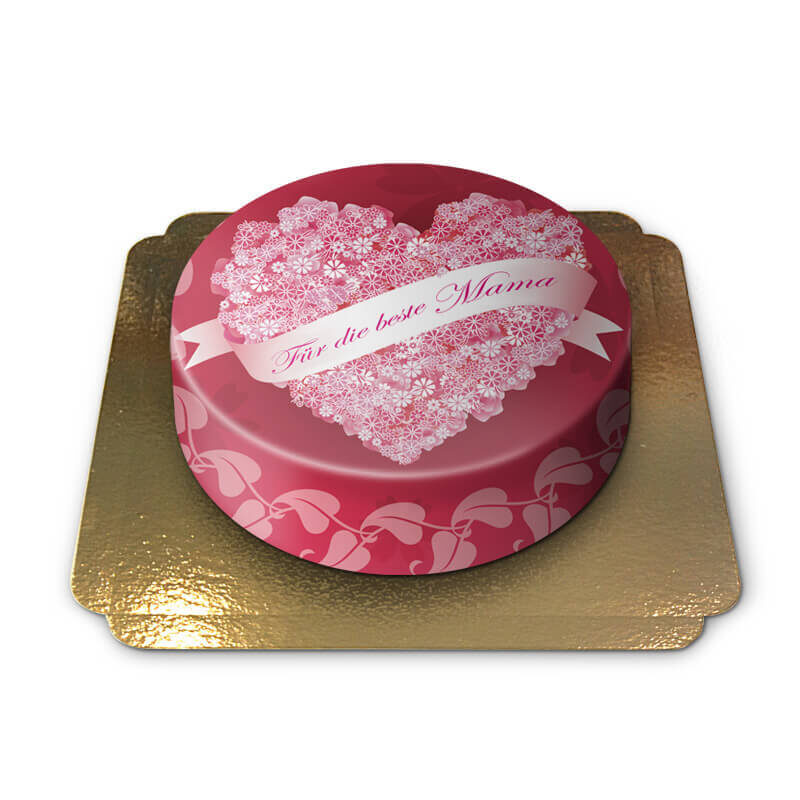 Für die beste Mama (Klein (18 cm (6 Portionen)))