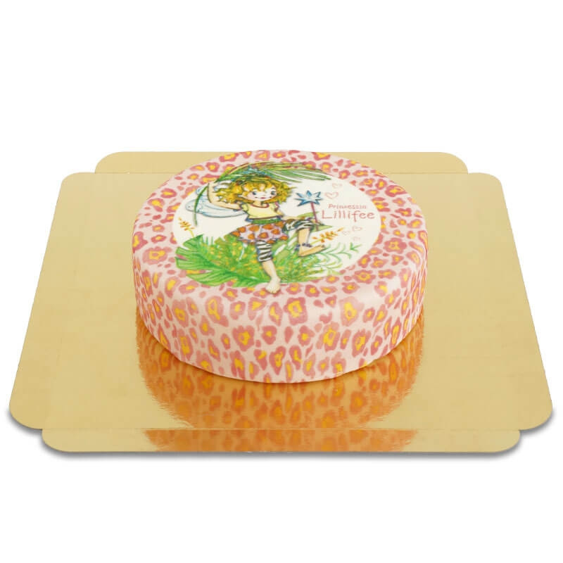 Prinzessin Lillifee Torte mit Leopardenmuster (Klein (6 Portionen))
