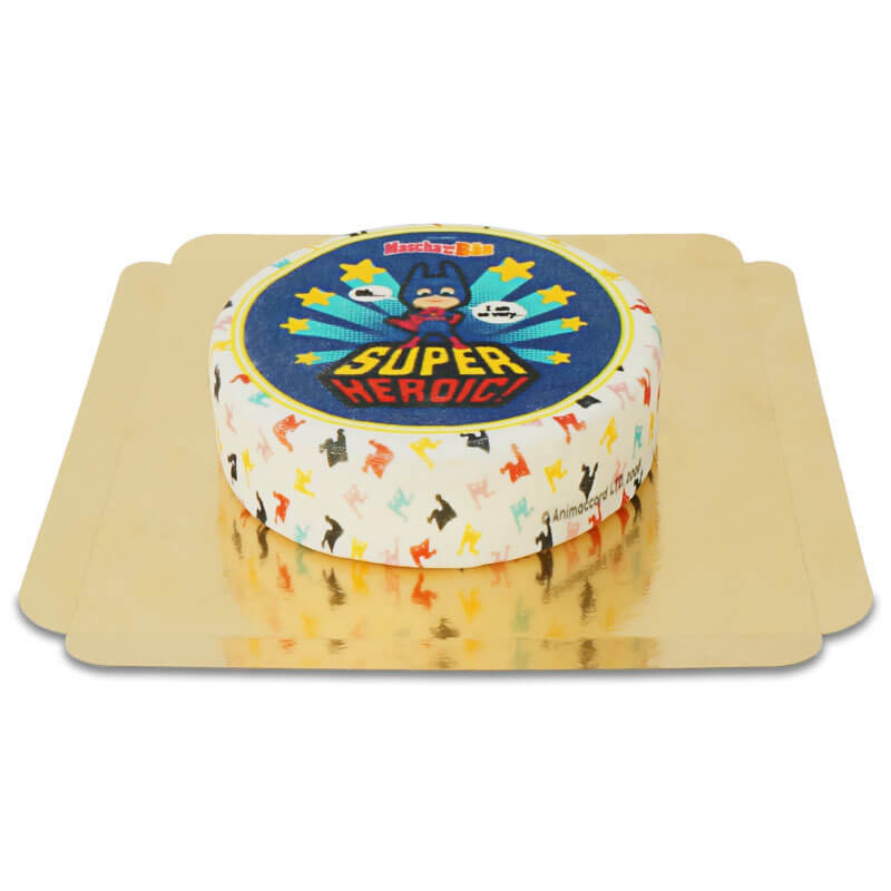 Mascha und der Bär Superhelden-Kuchen (Klein (6 Portionen))