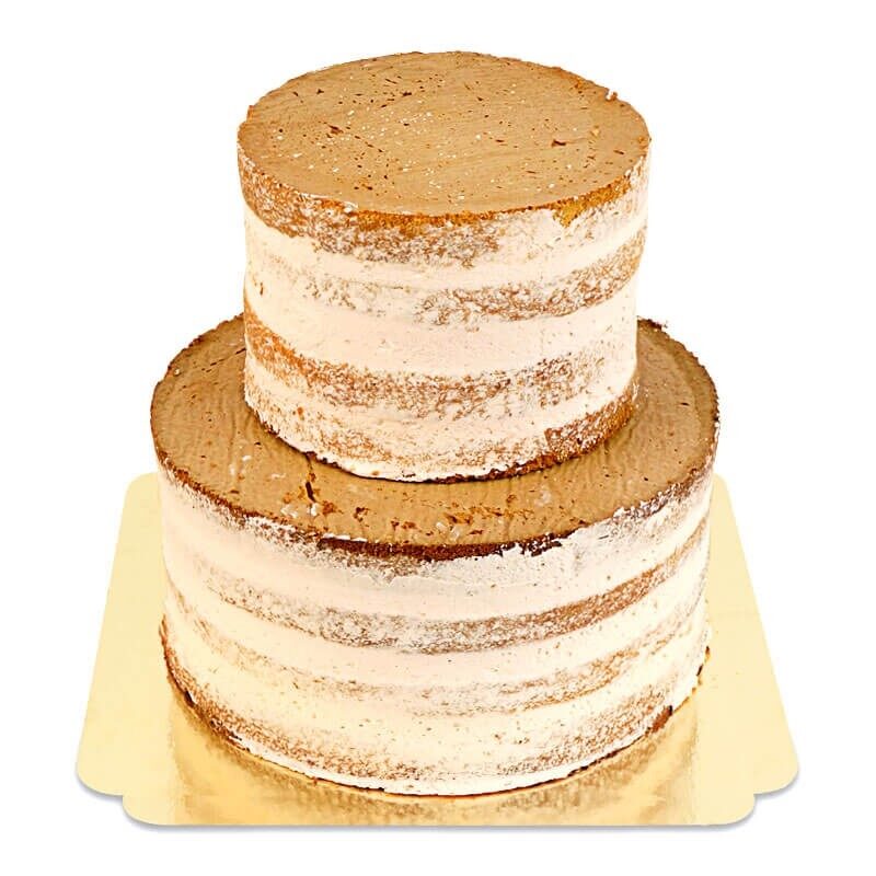 Naked Cake Pfirsich-Passionsfrucht 2-stöckig