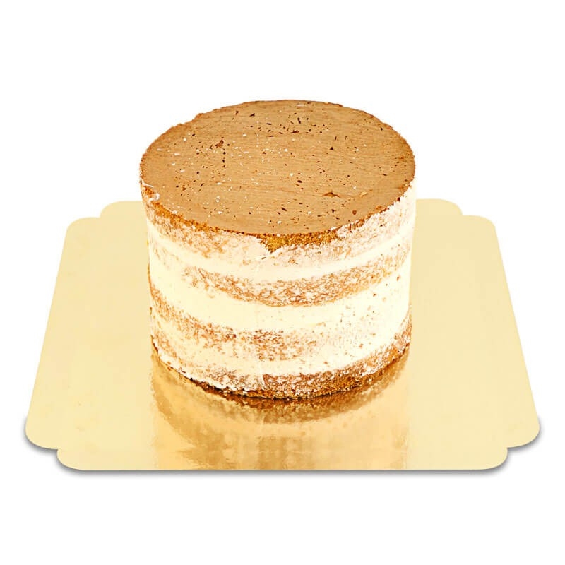 Naked Cake Pfirsich-Maracuja - verschiedene Größen (Klein (18 cm (12 Portionen)))