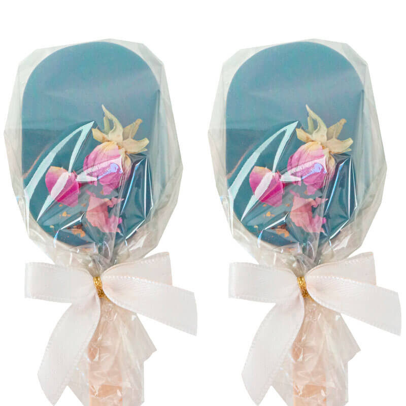 Blue Rose Petals Cake Popsicles (10 Stück)