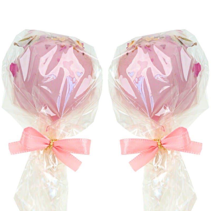 Rosa Rosenblüten Cake Pops (12 Stück)