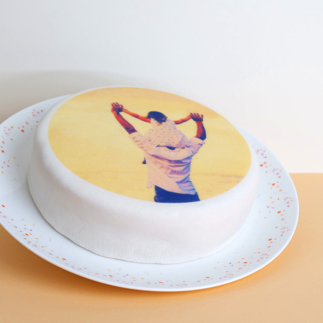 Runde Fototorte (Klein (18 cm (6 Portionen)))