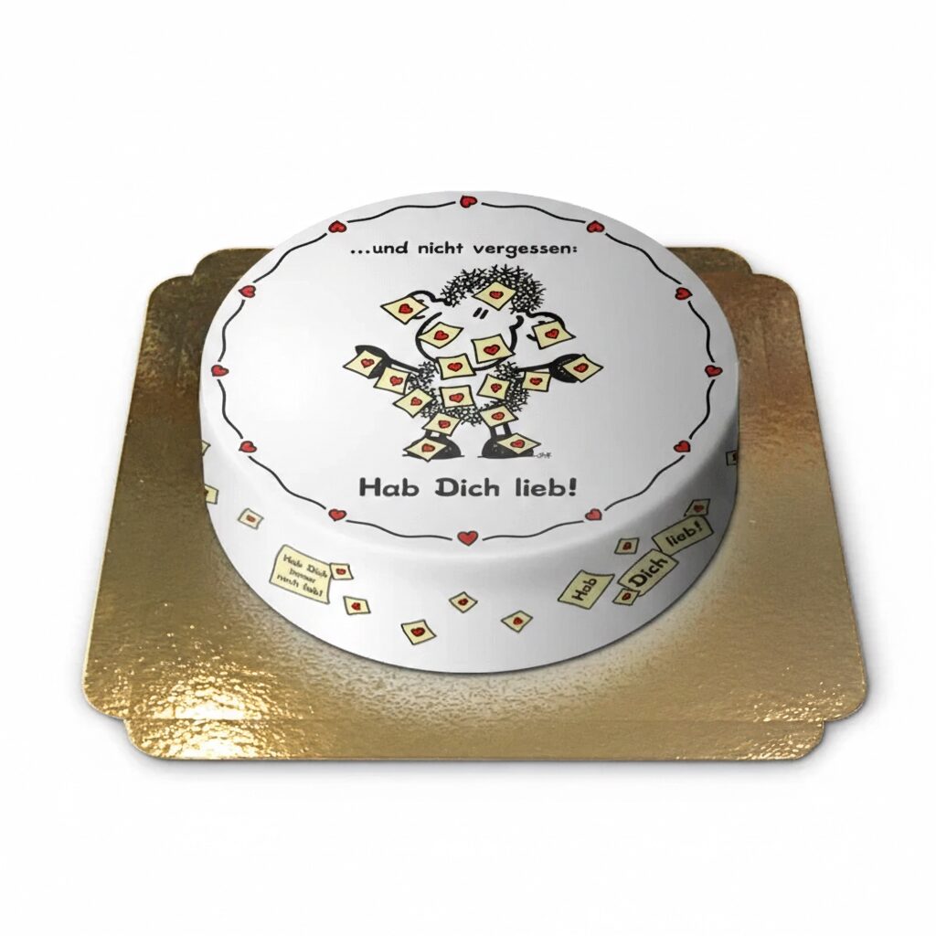 Sheepworld - Love You Cake (Klein (18 cm (6 Portionen)))
