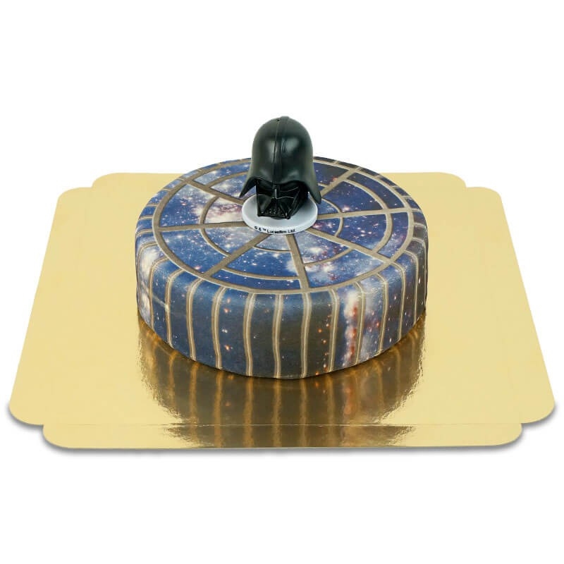 Star Wars-Kuchenkerzen auf Weltraumkuchen (Klein ((18 cm) 6 Portionen))