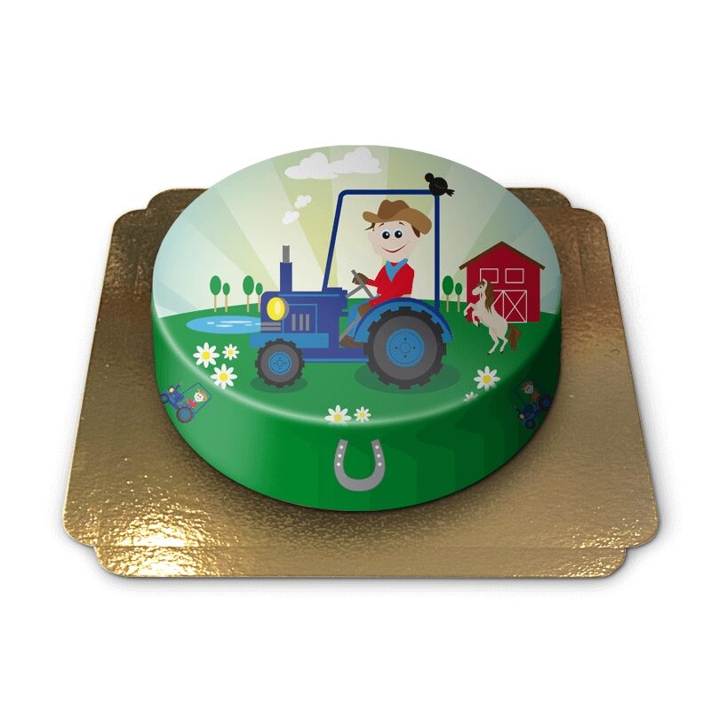 Traktor Kindertorte (Klein (6 Portionen))