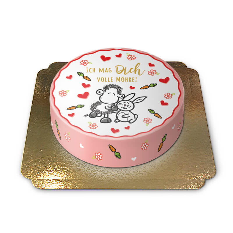 Sheepworld - I like you full of Mahre cake (Small(18cm (6 portionen)))