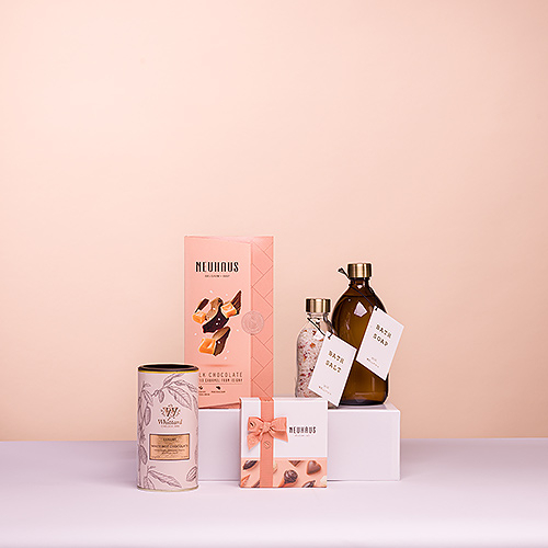 Me-Time-Geschenk für Schokoladenliebhaber mit luxuriösem weißem Kakao