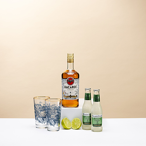 Bacardi Dark &amp; Stormy Geschenkbox