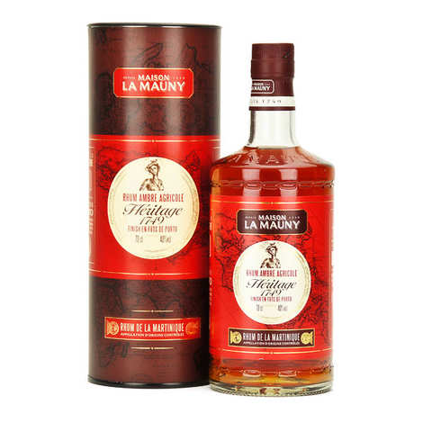La Mauny Heritage 1749 – Bernsteinfarbener Rum – 40 %