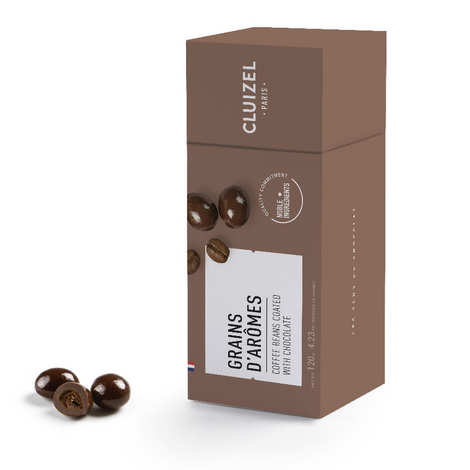 Kaffeebohnen in dunkler Schokolade von Cluizel