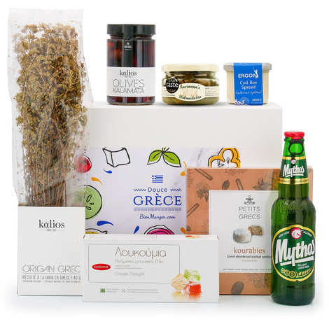 Spezialitäten aus Griechenland im Geschenkkorb