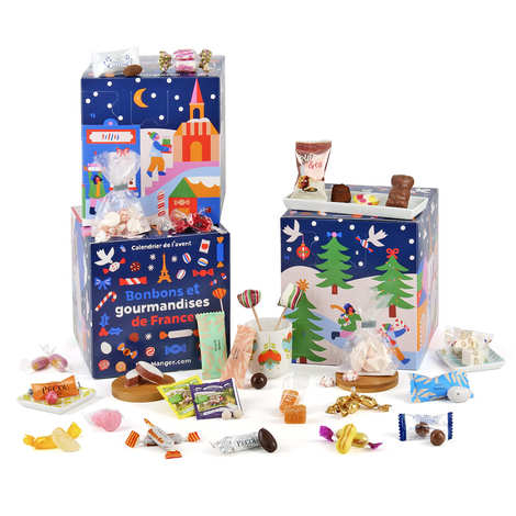Adventskalender mit Süßigkeiten und Leckereien aus Frankreich (Der Gourmet-Kalender)