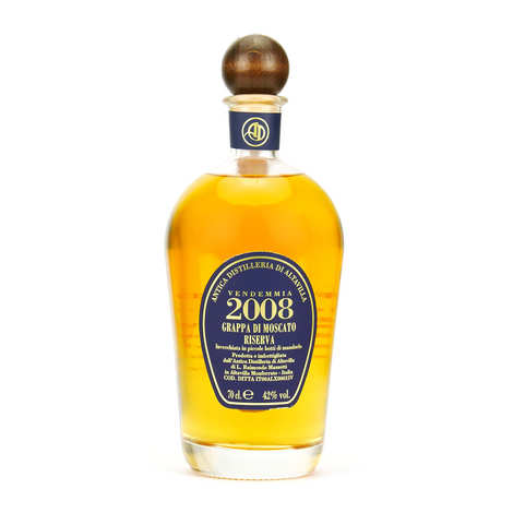 Grappa Riserva 2008 de Moscato - Italienisches Eau de Vie 42%