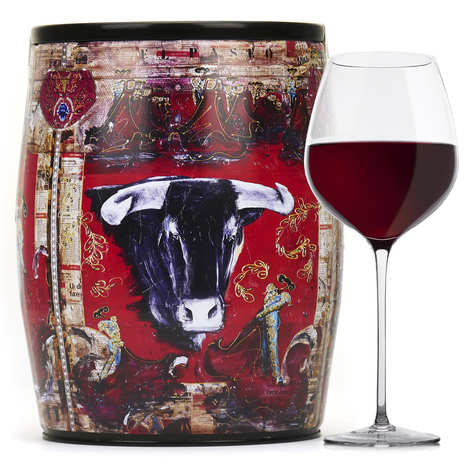 Puech Haut Le Benjamin Rotwein in einer Bib'Art - Nicole Di Meo