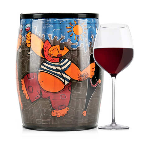 Rotwein Puech Haut Le Benjamin in einem Bib'Art - Patrice Murciano