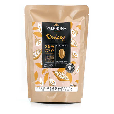 Dulcey-Keks, blonde Schokoladenbohnen für Gebäck, 32 % Kakao – Valrhona