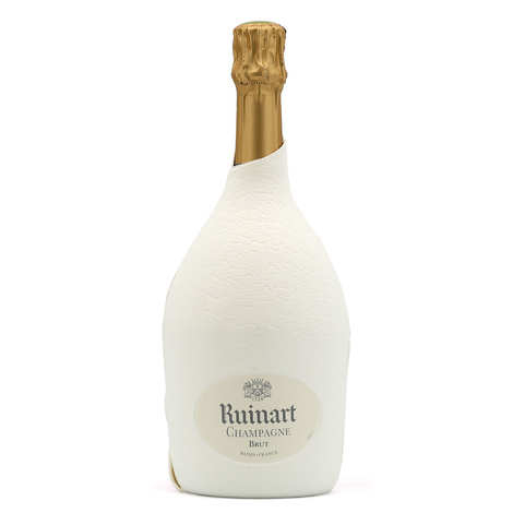 R von Ruinart Champagne Brut und seinem Gehäuse