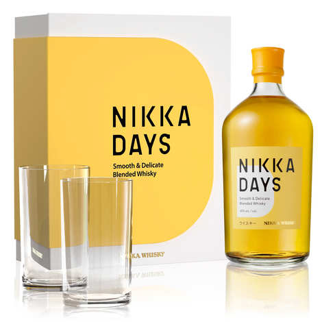 Nikka Days Whisky-Geschenkbox mit 2 Gläsern