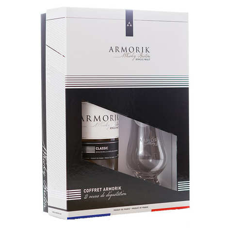 Box ARMORIK Classic + 2 Gläser - Breton Whiskey 46