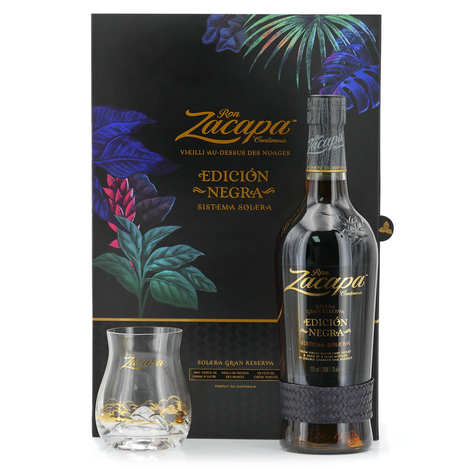 Zacapa Edicion Negra – Rum-Geschenkbox mit 2 Gläsern