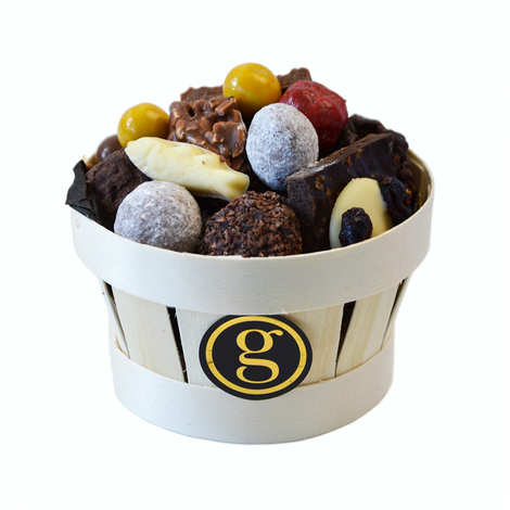 Bourriche aus Schokolade von Maison G. Larnicol (300g-Korb)