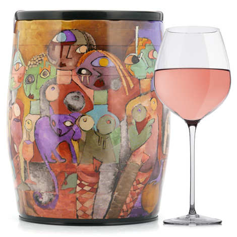 Puech Haut Le Benjamin Roséwein in einem Bib'Art - C. Bost