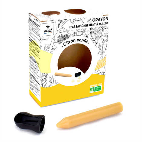 Bleistift anspitzen – Bio-Zitrone aus der Dose