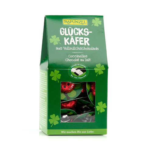 Marienkäfer in Bio-Vollmilchschokolade