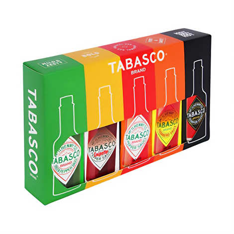 Tabasco Brand Geschenkbox - 5 Geschmacksrichtungen x 60ml