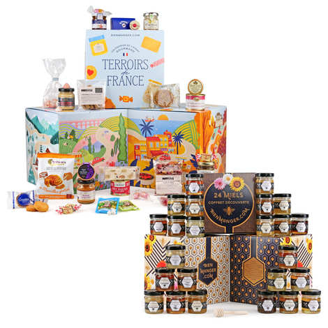 Set mit 2 Cube des Terroirs und Honig-Adventskalendern