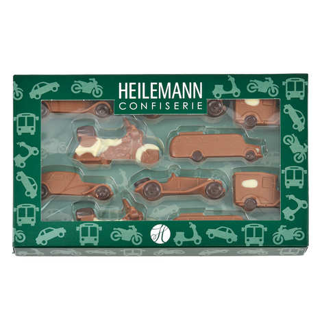 Chocolate oldschool vehicles box (100g box)