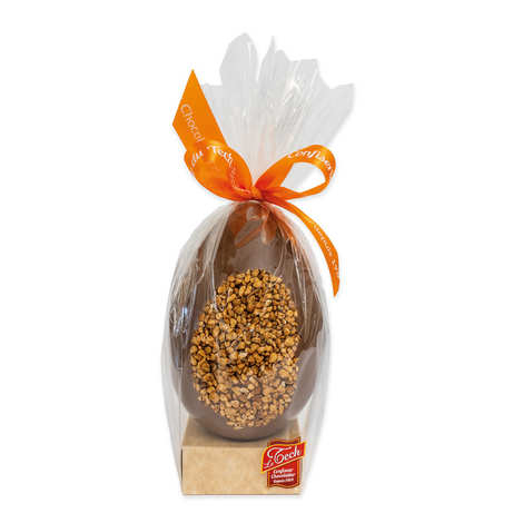 Milk chocolate egg with caramelized almonds (120g egg)
