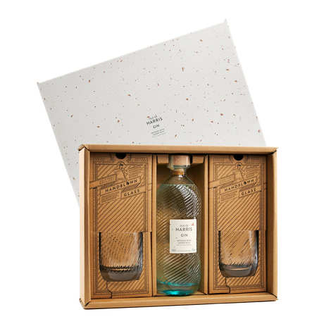 Isle of Harris Gin-Geschenkset + 2 Tumbler-Gläser