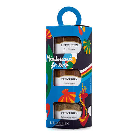 Mediterrane Dauerbox – 3 Brotaufstriche (Set mit 3 Gläsern)
