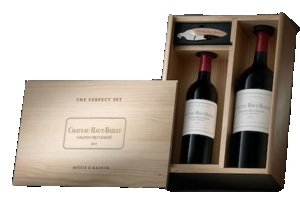 Magnum-Box, Flasche und Korkenzieher 2015 Pessac-Leognan - aoc