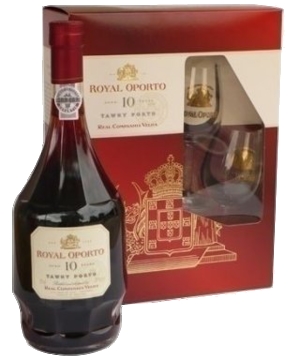 Tawny 10 Jahre – Royal Porto Geschenkbox mit Glas Porto – doc