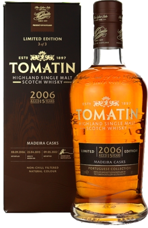Whisky Tomatin 15 Ans Portug. Col. Madeira Casks Whisky