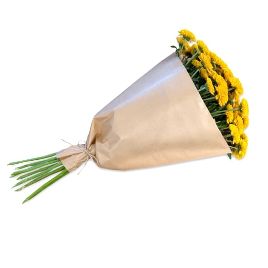 Bündel orangefarbener Chrysanthemen