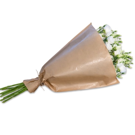 Bündel weißer Lisianthus