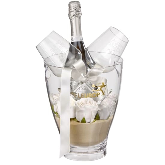 Für den einen Moment mit Prosecco Albino Armani DOC (75 cl) inkl. Eiskübel und zwei Connaisseur-Gläser