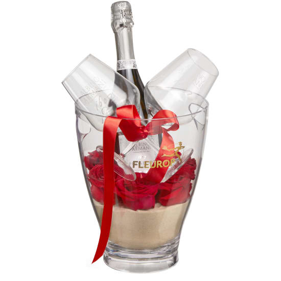 Süße Romanze: Prosecco Albino Armani Doc (75 Cl) Inkl. Eiskübel und zwei Connaisseur-Gläser