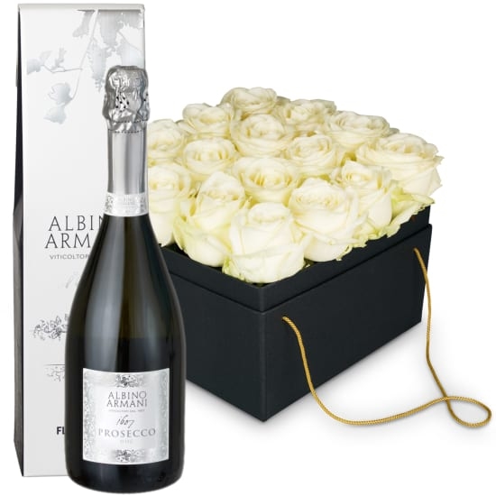 Flowerbox «Florence» (20 cm) mit Prosecco Albino Armani DOC (75 cl)