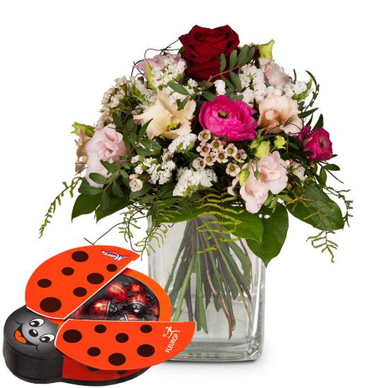 Thinking of You ... with Munz chocolate ladybird (Minimum)