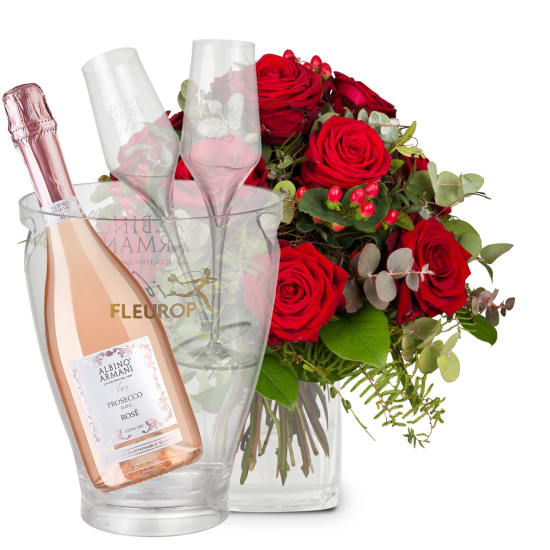 Ich liebe dich mit Prosecco Rose Albino Armani DOC (Minimum)