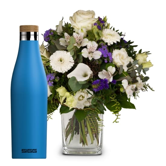 Einfach himmlisch ... mit SIGG Wasserflasche Meridian Electric Blue 0,5L (Minimum)