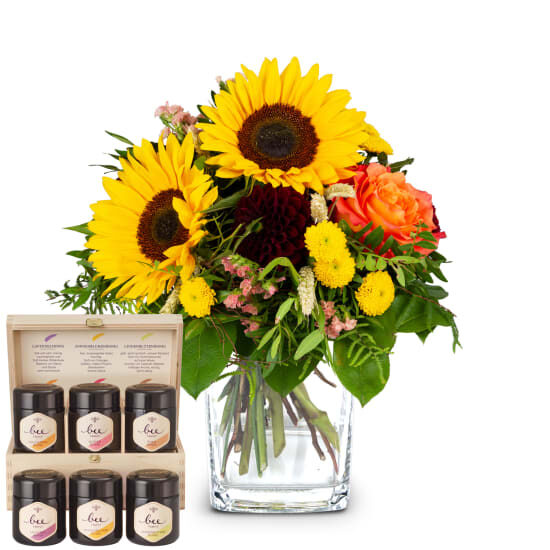 Top of Summer mit Bee-Family Honig-Geschenkset (Minimum)