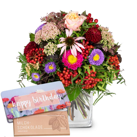 Sommertage mit Munz Tafel Schokolade «Happy Birthday» (Minimum)