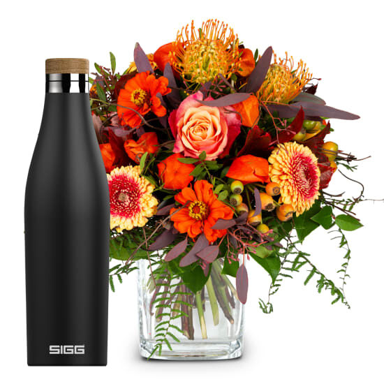 Spirit of Indian Summer mit SIGG Wasserflasche Meridian Black 0,5L (Minimum)